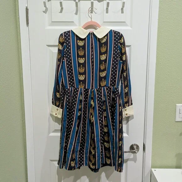 Leur Getter Navy Crown Stripe Dress - Picture 3 of 8